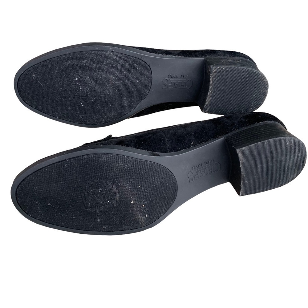 CHAPS Women’s Percy Size 10 Black Slip On Loafer Low Block Heels Brushed Suede - Picture 4 of 8
